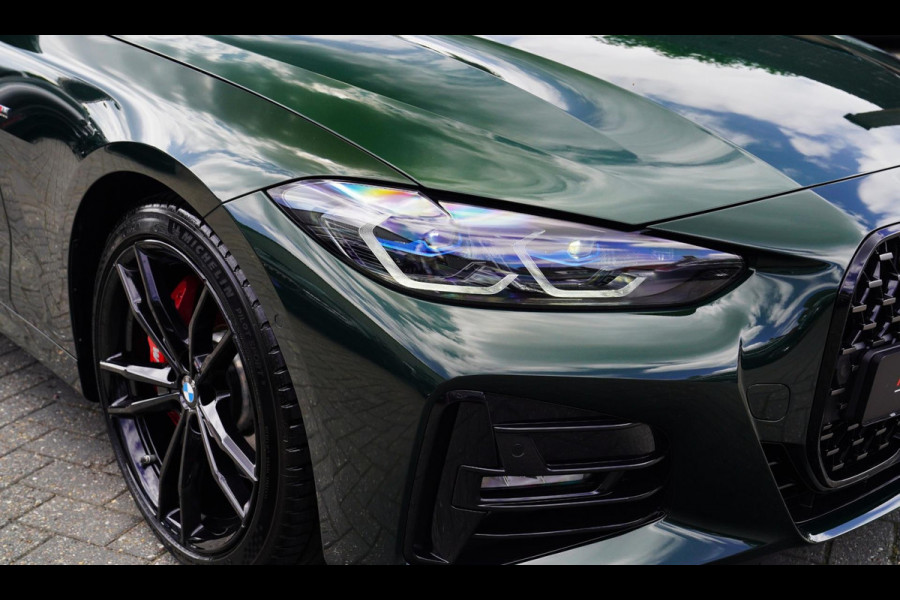 BMW 4 Serie Cabrio 430i High Executive |Sanremo green | LaserLED | Stoelkoeling | Camera | NIEUWstaat | Nekverwarming | Luxe Leder
