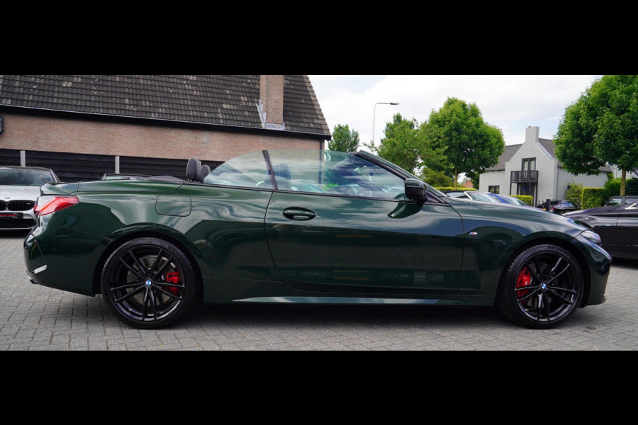 BMW 4 Serie Cabrio 430i High Executive |Sanremo green | LaserLED | Stoelkoeling | Camera | NIEUWstaat | Nekverwarming | Luxe Leder