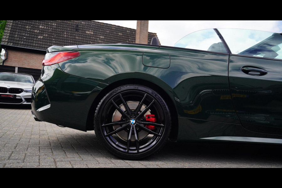 BMW 4 Serie Cabrio 430i High Executive |Sanremo green | LaserLED | Stoelkoeling | Camera | NIEUWstaat | Nekverwarming | Luxe Leder