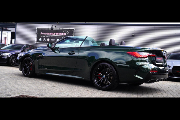 BMW 4 Serie Cabrio 430i High Executive |Sanremo green | LaserLED | Stoelkoeling | Camera | NIEUWstaat | Nekverwarming | Luxe Leder