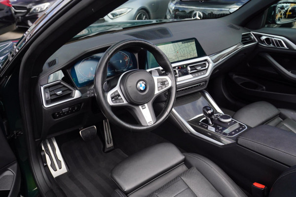 BMW 4 Serie Cabrio 430i High Executive |Sanremo green | LaserLED | Stoelkoeling | Camera | NIEUWstaat | Nekverwarming | Luxe Leder