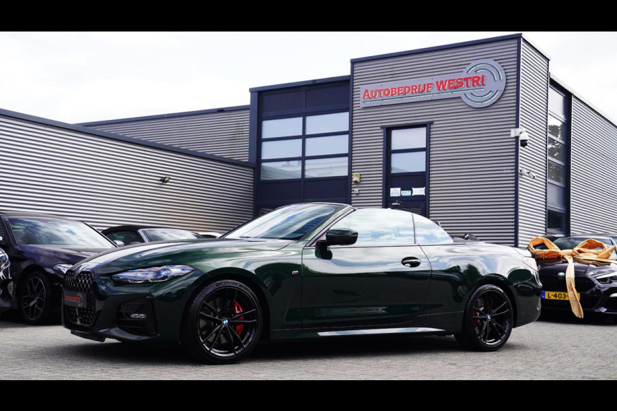 BMW 4 Serie Cabrio 430i High Executive |Sanremo green | LaserLED | Stoelkoeling | Camera | NIEUWstaat | Nekverwarming | Luxe Leder