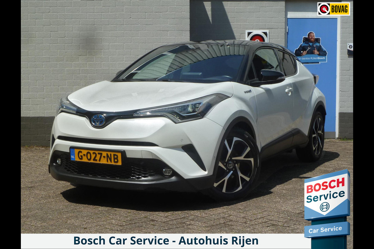 Toyota C-HR 1.8 Hybrid Bi-Tone Plus|Leder|Blindspot|Keyless-Entry|JBL|Stoelverwarming|Afn.Trekhaak|Dealer onderhouden Toyota C-HR 1.8 Hybrid Bi-Tone Plus|Leder|Blindspot|Keyless-Entry|JBL|Stoelverwarming|Afn.Trekhaak|Dealer onderhouden