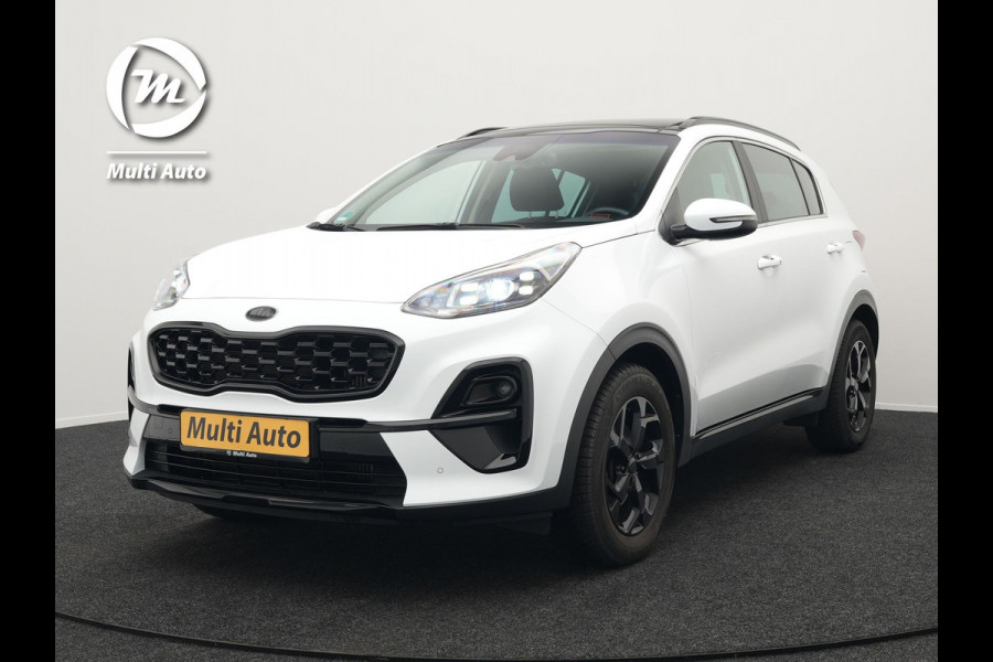 Kia Sportage 1.6 T-GDI Black Edition | Panodak | Elektrische Lederen Sportstoelen | JBL Audio | Carplay | Navigatie | Camera | Stuur/Stoel Verwarming |
