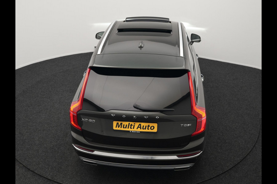 Volvo XC90 T8 Twin Engine AWD Inscription Plug In Hybrid Dealer O.H PHEV | Panodak | Adaptive Cruise | Head Up |  Luxe Lederen Sportstoelen Massage & Ventilatie | 21"L.M |  Harman Kardon | BLIS | Apple Carplay | Pilot Assist |