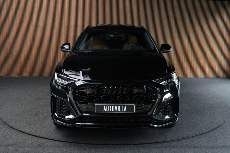 Audi RS Q8 4.0 TFSI B&O HUD Carbon ACC Panodak Leder Keyless Climate (4-zone) Elektr. bedienbaar achterklep Keyless Stoelventilatie Stoelverwarming Sportstoelen Plus Matrix LED LM velgen 23 inch BTW auto