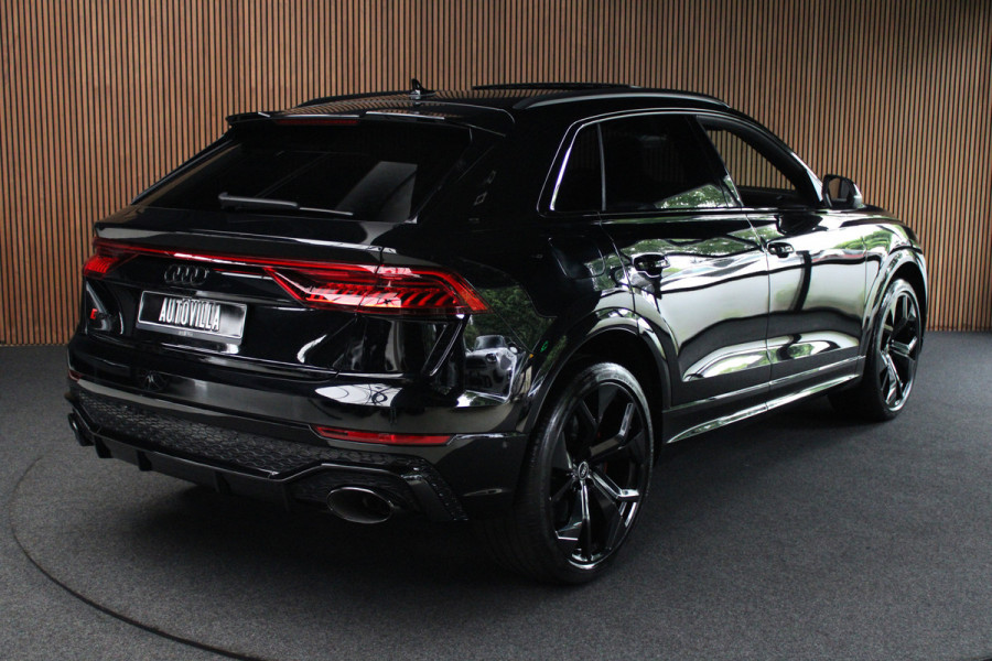 Audi RS Q8 4.0 TFSI B&O HUD Carbon ACC Panodak Leder Keyless Climate (4-zone) Elektr. bedienbaar achterklep Keyless Stoelventilatie Stoelverwarming Sportstoelen Plus Matrix LED LM velgen 23 inch BTW auto