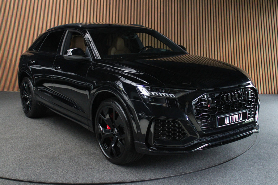 Audi RS Q8 4.0 TFSI B&O HUD Carbon ACC Panodak Leder Keyless Climate (4-zone) Elektr. bedienbaar achterklep Keyless Stoelventilatie Stoelverwarming Sportstoelen Plus Matrix LED LM velgen 23 inch BTW auto