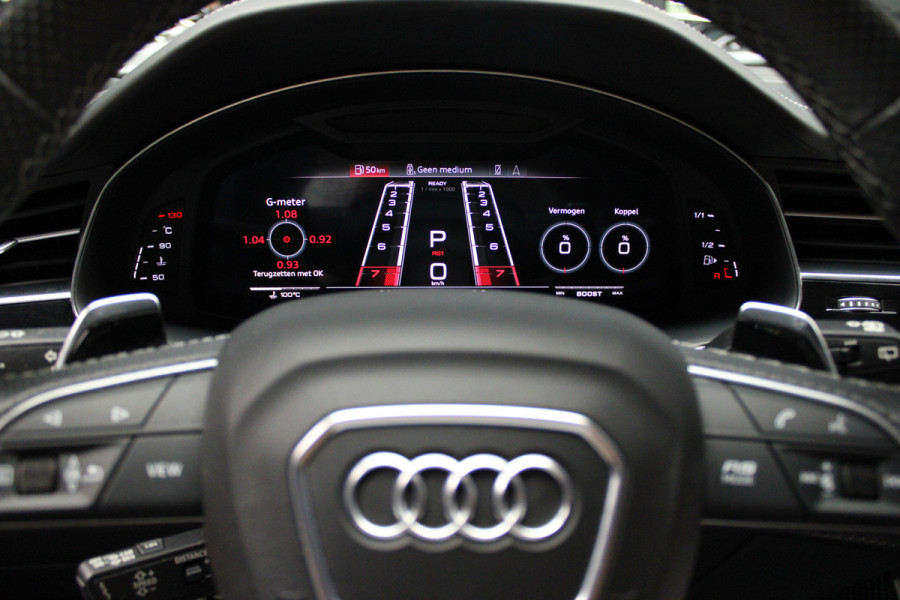 Audi RS Q8 4.0 TFSI B&O HUD Carbon ACC Panodak Leder Keyless Climate (4-zone) Elektr. bedienbaar achterklep Keyless Stoelventilatie Stoelverwarming Sportstoelen Plus Matrix LED LM velgen 23 inch BTW auto