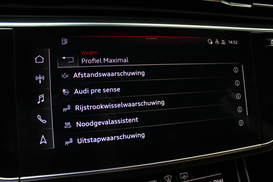 Audi RS Q8 4.0 TFSI B&O HUD Carbon ACC Panodak Leder Keyless Climate (4-zone) Elektr. bedienbaar achterklep Keyless Stoelventilatie Stoelverwarming Sportstoelen Plus Matrix LED LM velgen 23 inch BTW auto