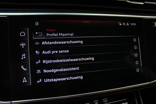 Audi RS Q8 4.0 TFSI B&O HUD Carbon ACC Panodak Leder Keyless Climate (4-zone) Elektr. bedienbaar achterklep Keyless Stoelventilatie Stoelverwarming Sportstoelen Plus Matrix LED LM velgen 23 inch BTW auto