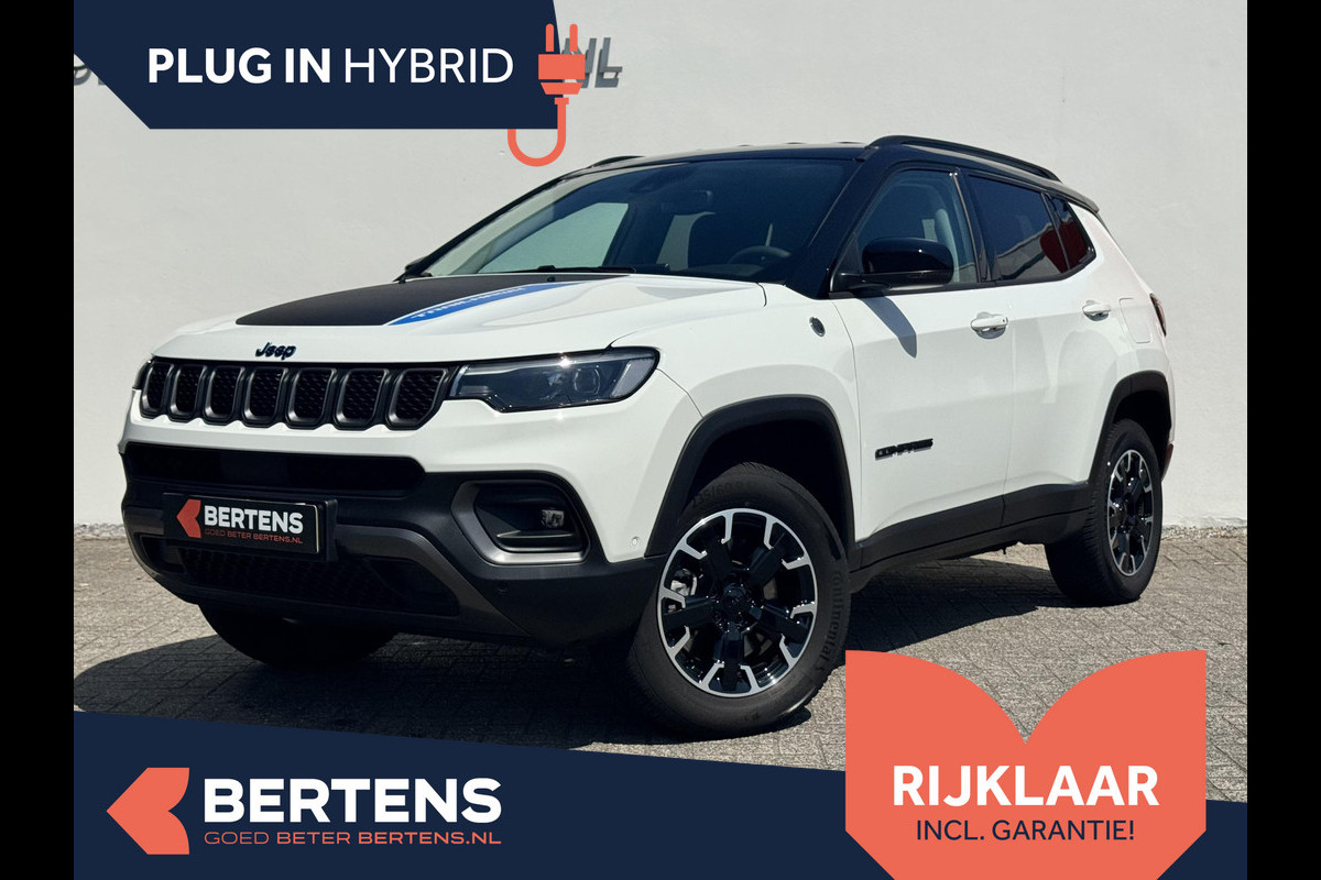 Jeep Compass 4xe 240 Plug-in Hybrid Electric Trailhawk | Apple Carplay | Lederen bekleding | Meer foto's volgen Jeep Compass 4xe 240 Plug-in Hybrid Electric Trailhawk | Apple Carplay | Lederen bekleding | Meer foto's volgen