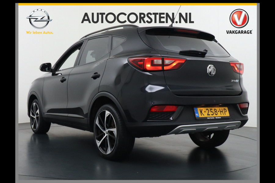 MG Mg Zs EV Luxury 45kWh Leder Panodak Camera Cruise Adaptief Apple Carplay Android Auto Stoelverwarming Airco Navi DAB Pdc Keyless Led Regensensor Lmv Bluetooth Connected services LaneAssist Verkeersbord detectie 1e Eigenaar Dealeronderhouden