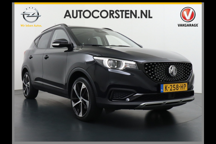 MG Mg Zs EV Luxury 45kWh Leder Panodak Camera Cruise Adaptief Apple Carplay Android Auto Stoelverwarming Airco Navi DAB Pdc Keyless Led Regensensor Lmv Bluetooth Connected services LaneAssist Verkeersbord detectie 1e Eigenaar Dealeronderhouden