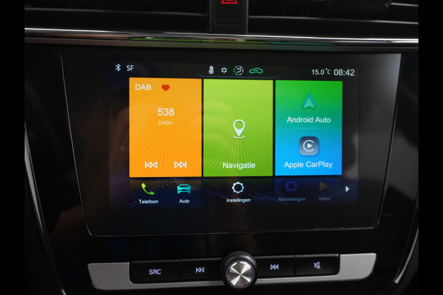 MG Mg Zs EV Luxury 45kWh Leder Panodak Camera Cruise Adaptief Apple Carplay Android Auto Stoelverwarming Airco Navi DAB Pdc Keyless Led Regensensor Lmv Bluetooth Connected services LaneAssist Verkeersbord detectie 1e Eigenaar Dealeronderhouden