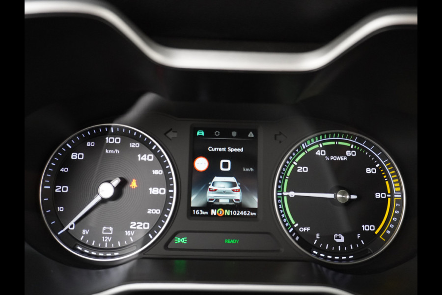 MG Mg Zs EV Luxury 45kWh Leder Panodak Camera Cruise Adaptief Apple Carplay Android Auto Stoelverwarming Airco Navi DAB Pdc Keyless Led Regensensor Lmv Bluetooth Connected services LaneAssist Verkeersbord detectie 1e Eigenaar Dealeronderhouden