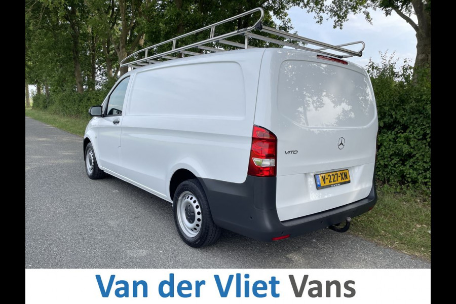 Mercedes-Benz Vito 114 CDI E6 Automaat Lang 3 zits BPM Vrij! Lease €352 p/m, Airco, Navi+Camera, Trekhaak, PDC, Imperiaal, Bedrijfsinrichting, Onderhoudshistorie aanwezig
