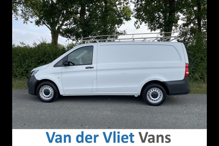 Mercedes-Benz Vito 114 CDI E6 Automaat Lang 3 zits BPM Vrij! Lease €352 p/m, Airco, Navi+Camera, Trekhaak, PDC, Imperiaal, Bedrijfsinrichting, Onderhoudshistorie aanwezig