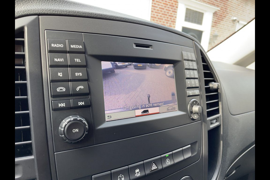 Mercedes-Benz Vito 114 CDI E6 Automaat Lang 3 zits BPM Vrij! Lease €352 p/m, Airco, Navi+Camera, Trekhaak, PDC, Imperiaal, Bedrijfsinrichting, Onderhoudshistorie aanwezig