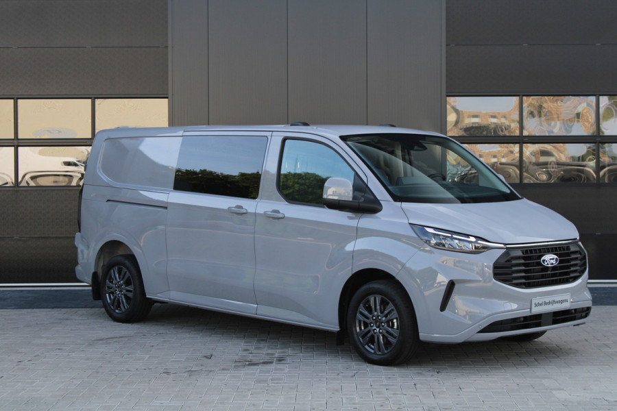Ford Transit Custom 320 2.0 TDCI L2H1 Limited DC 170pk - 1+1 Stoel - ACC - Navi - 360 Camera - Omvormer - 2x Schuif - Rijklaar