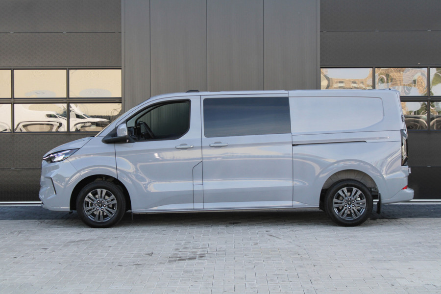 Ford Transit Custom 320 2.0 TDCI L2H1 Limited DC 170pk - 1+1 Stoel - ACC - Navi - 360 Camera - Omvormer - 2x Schuif - Rijklaar