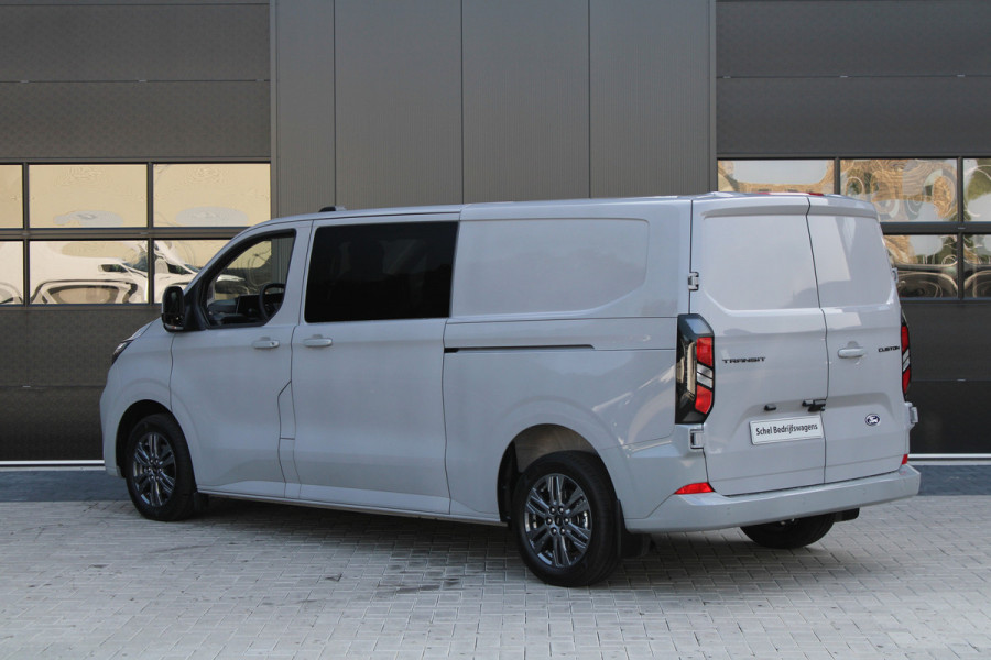Ford Transit Custom 320 2.0 TDCI L2H1 Limited DC 170pk - 1+1 Stoel - ACC - Navi - 360 Camera - Omvormer - 2x Schuif - Rijklaar