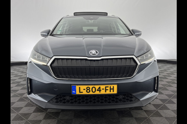 Škoda ENYAQ iV 80 Luxus [ 3-Fase ] (INCL-BTW) *PANO | LUXURY-LEATHER | HEAD-UP | ADAPTIVE-CRUISE | MEMORY-PACK | FULL-LED | DIGI-COCKPIT | BLIND-SPOT | NAVI-FULLMAP | KEYLESS | CAMERA | HEATED-SPORTSEATS | KEYLESS | 19"ALU*