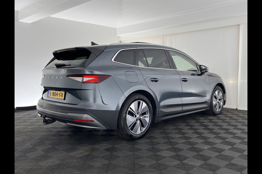 Škoda ENYAQ iV 80 Luxus [ 3-Fase ] (INCL-BTW) *PANO | LUXURY-LEATHER | HEAD-UP | ADAPTIVE-CRUISE | MEMORY-PACK | FULL-LED | DIGI-COCKPIT | BLIND-SPOT | NAVI-FULLMAP | KEYLESS | CAMERA | HEATED-SPORTSEATS | KEYLESS | 19"ALU*