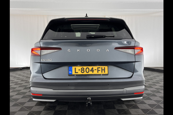 Škoda ENYAQ iV 80 Luxus [ 3-Fase ] (INCL-BTW) *PANO | LUXURY-LEATHER | HEAD-UP | ADAPTIVE-CRUISE | MEMORY-PACK | FULL-LED | DIGI-COCKPIT | BLIND-SPOT | NAVI-FULLMAP | KEYLESS | CAMERA | HEATED-SPORTSEATS | KEYLESS | 19"ALU*