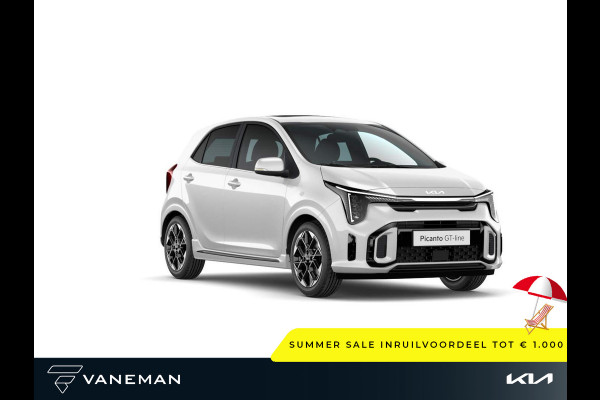 Kia Picanto 1.0 DPI GT-Line | Buitenspiegels elektrisch verstel- en verwarmbaar | Voorstoelen verwarmd