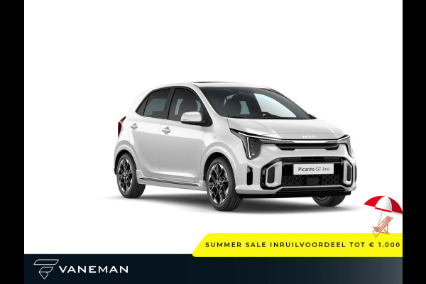 Kia Picanto 1.0 DPI GT-Line | Elektrisch schuif-/kanteldak | Kunstlederen bekleding