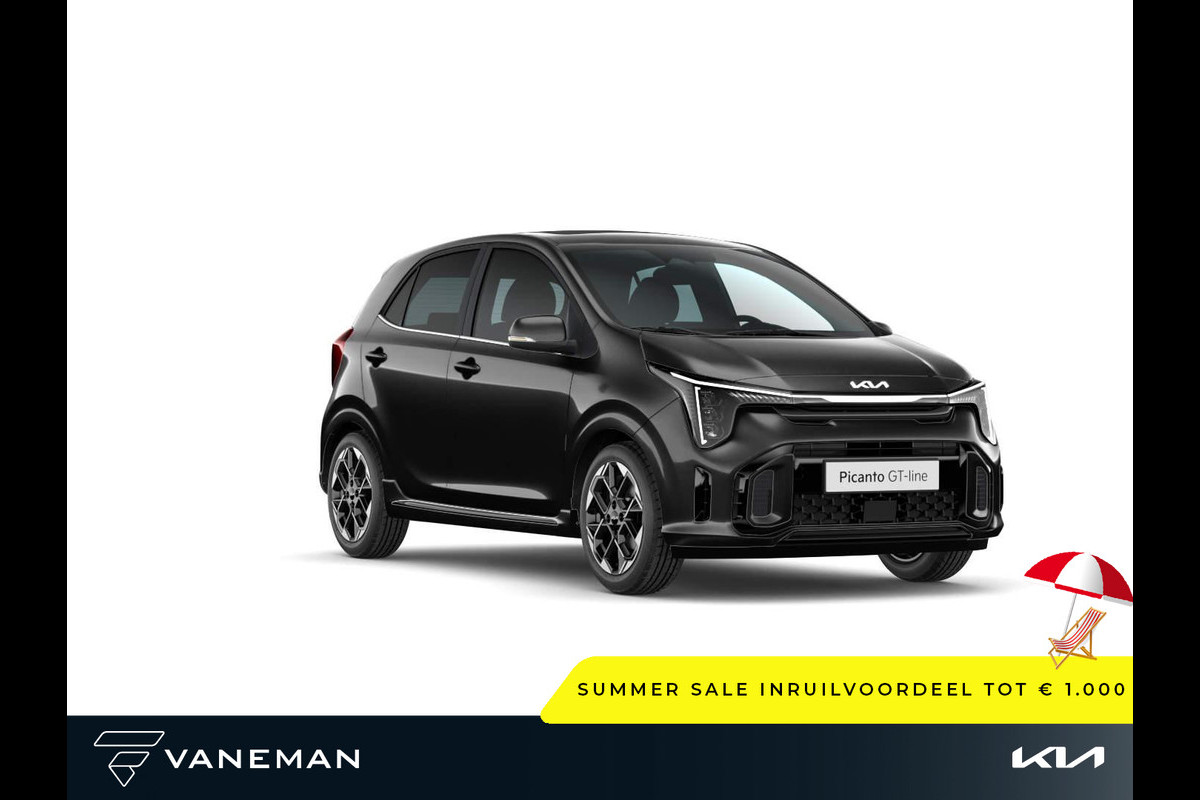 Kia Picanto 1.0 DPI GT-Line | Navigatiesysteem full map | Voorstoelen verwarmd