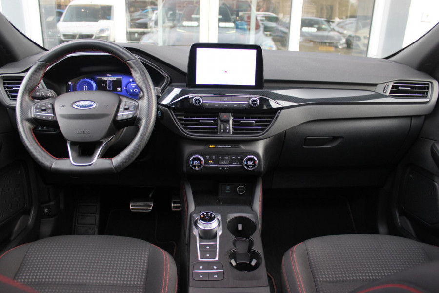Ford Kuga 2.5 225PK PHEV ST-LINE | PANORAMISCH SCHUIF/KANTEL DAK | ELEKTRISCH BEDIENBARE ACHTERKLEP  | 360° CAMERA | KEYLESS ENTRY/START | CLIMATE CONTROL | ADAPTIVE CRUISE CONTROL | DAB+ RADIO | DRAADLOZE TELEFOONLADER | NAVIGATIE | APPLE CARPLAY/ANDROID AUTO | DODEHOEK DETECTIE | 19" LICHTMETALEN VELGEN |
