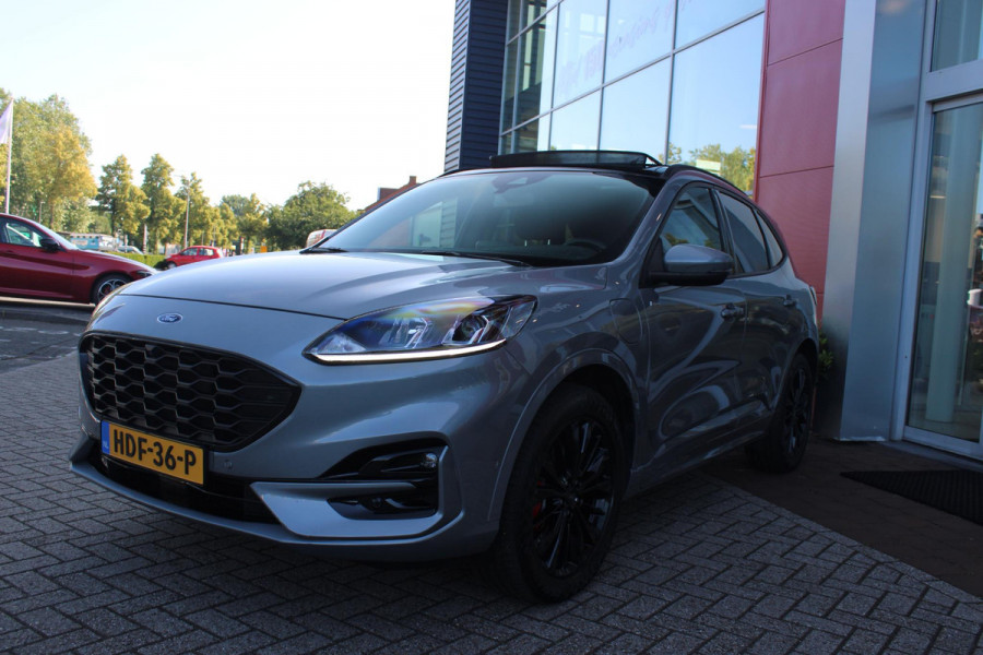 Ford Kuga 2.5 225PK PHEV ST-LINE | PANORAMISCH SCHUIF/KANTEL DAK | ELEKTRISCH BEDIENBARE ACHTERKLEP  | 360° CAMERA | KEYLESS ENTRY/START | CLIMATE CONTROL | ADAPTIVE CRUISE CONTROL | DAB+ RADIO | DRAADLOZE TELEFOONLADER | NAVIGATIE | APPLE CARPLAY/ANDROID AUTO | DODEHOEK DETECTIE | 19" LICHTMETALEN VELGEN |