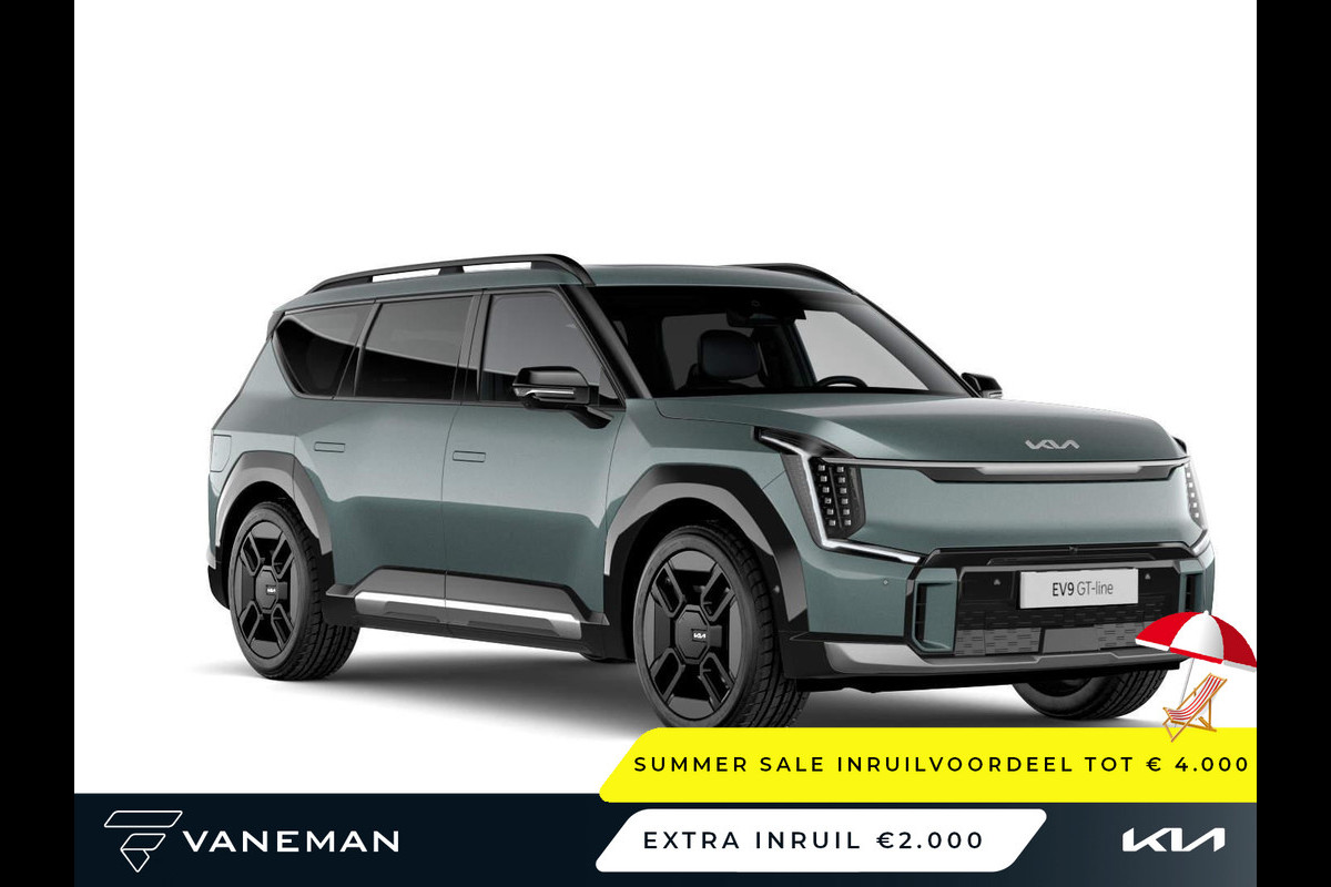 Kia EV9 GT-Line AWD 6p. 99.8 kWh | Apple Carplay/Android Auto | Voorstoel(en) met massagefunctie Kia EV9 GT-Line AWD 6p. 99.8 kWh | Apple Carplay/Android Auto | Voorstoel(en) met massagefunctie