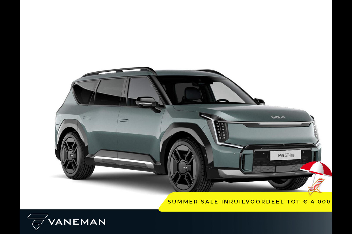Kia EV9 GT-Line AWD 99.8 kWh | Zelfnivellerende achtervering | Cruise control adaptief met Stop&Go en stuurhulp Kia EV9 GT-Line AWD 99.8 kWh | Zelfnivellerende achtervering | Cruise control adaptief met Stop&Go en stuurhulp