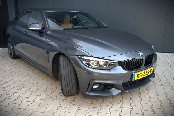 BMW 4 Serie Gran Coupé 418i High Executive M Sport | Stoelverwarming | Camera | Cognac Leer | Keyless | Shadow Line | Hifi | Automaat | NAP | DAB | LED | Navigatie Prof. | Cruise Control |