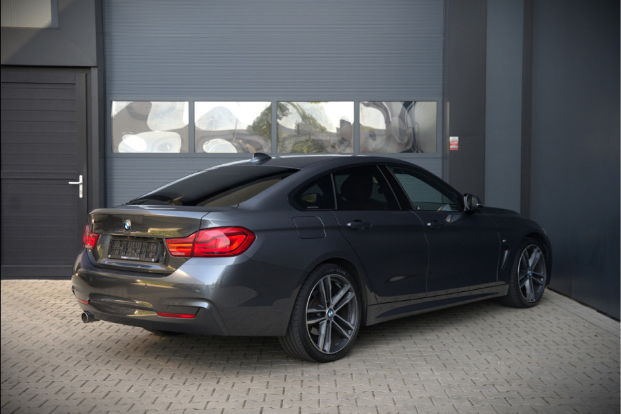 BMW 4 Serie Gran Coupé 418i High Executive M Sport | Stoelverwarming | Camera | Cognac Leer | Keyless | Shadow Line | Hifi | Automaat | NAP | DAB | LED | Navigatie Prof. | Cruise Control |