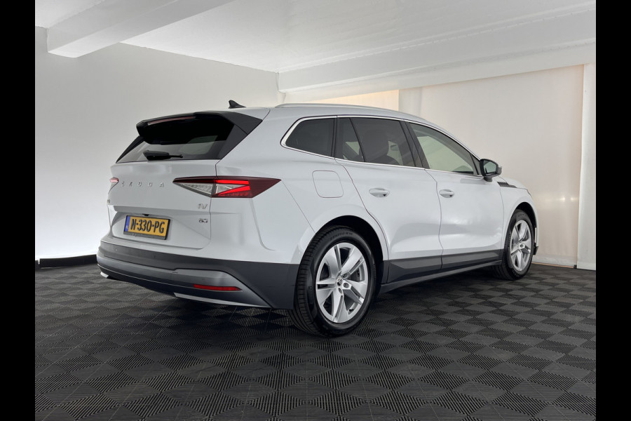 Škoda ENYAQ iV 80 (INCL.BTW) *DIGI-COCKPIT | FULL-LED | 1/2LEATHER | BLINDSPOT | CAMERA | NAVI-FULLMAP | DAB+ | KEYLESS | 19''ALU*
