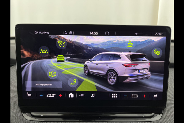 Škoda ENYAQ iV 80 (INCL.BTW) *DIGI-COCKPIT | FULL-LED | 1/2LEATHER | BLINDSPOT | CAMERA | NAVI-FULLMAP | DAB+ | KEYLESS | 19''ALU*