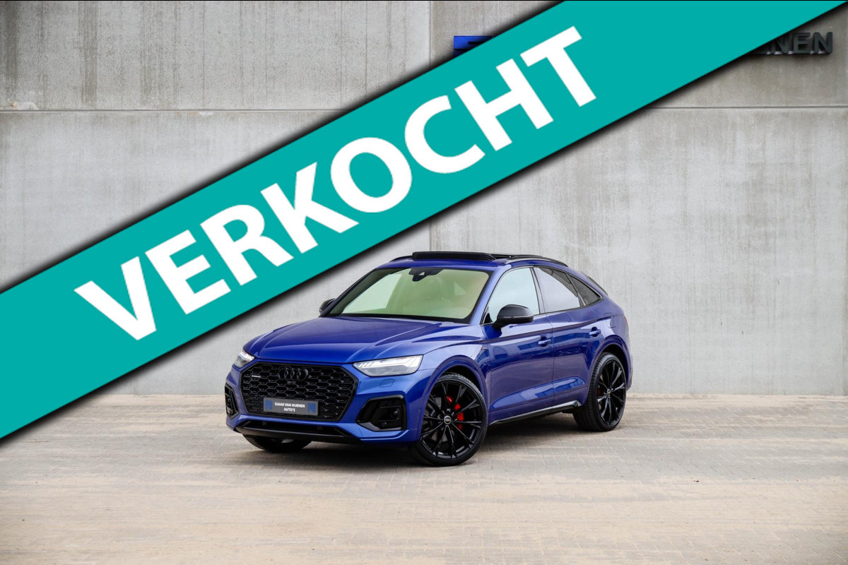Audi Q5 Sportback 50 TFSIe Quattro Competition S Edition S-Line 299pk Automaat|Panoramadak|Virtual Cockpit|Luchtvering|OLED Matrix Audi Q5 Sportback 50 TFSIe Quattro Competition S Edition S-Line 299pk Automaat|Panoramadak|Virtual Cockpit|Luchtvering|OLED Matrix