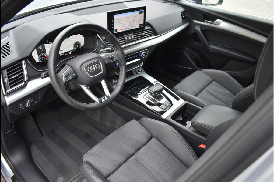 Audi Q5 55 TFSI e S-Line 367 Pk Luchtvering Trekhaak Matrix ACC Sfeerverlichting 20 Inch
