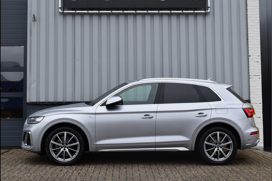 Audi Q5 55 TFSI e S-Line 367 Pk Luchtvering Trekhaak Matrix ACC Sfeerverlichting 20 Inch