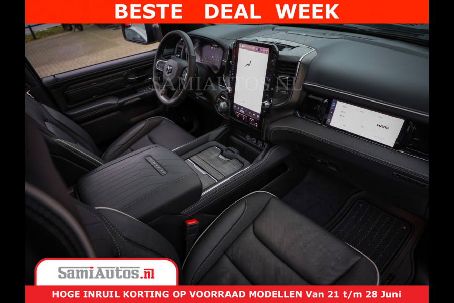 Dodge Ram 1500 Limited Night H.O 540HP 706Nm | Massage + Full Option | De Meest Luxe en Volle Pick-Up in zijn Klasse | Comfortabele Dubbele Cabine met Royale 5 Zitplaatsen | BPM vrij | Nu Leverbaar uit Voorraad | Voorraad Nr 2384 - 5408