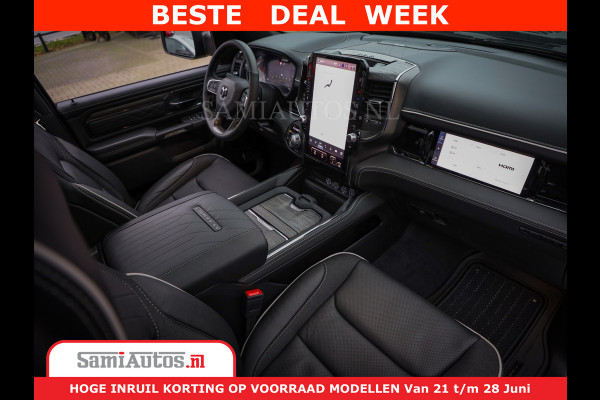 Dodge Ram 1500 Limited Night H.O 540HP 706Nm | Massage + Full Option | De Meest Luxe en Volle Pick-Up in zijn Klasse | Comfortabele Dubbele Cabine met Royale 5 Zitplaatsen | BPM vrij | Nu Leverbaar uit Voorraad | Voorraad Nr 2384 - 5408