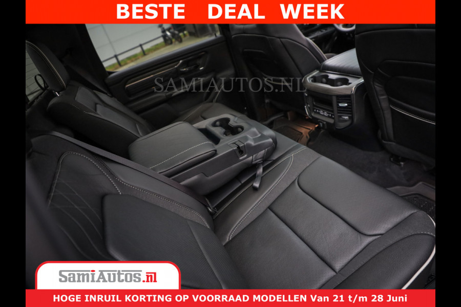 Dodge Ram 1500 Limited Night H.O 540HP 706Nm | Massage + Full Option | De Meest Luxe en Volle Pick-Up in zijn Klasse | Comfortabele Dubbele Cabine met Royale 5 Zitplaatsen | BPM vrij | Nu Leverbaar uit Voorraad | Voorraad Nr 2384 - 5408