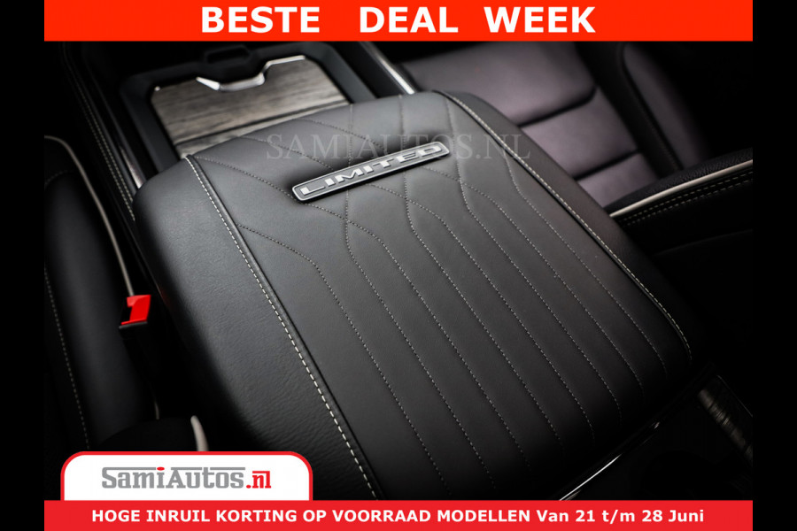 Dodge Ram 1500 Limited Night H.O 540HP 706Nm | Massage + Full Option | De Meest Luxe en Volle Pick-Up in zijn Klasse | Comfortabele Dubbele Cabine met Royale 5 Zitplaatsen | BPM vrij | Nu Leverbaar uit Voorraad | Voorraad Nr 2384 - 5408