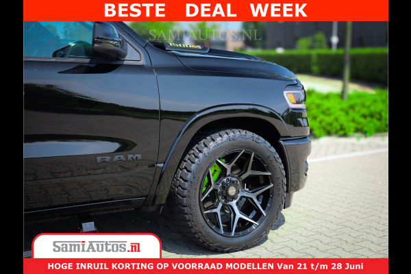 Dodge Ram 1500 Limited Night H.O 540HP 706Nm | Massage + Full Option | De Meest Luxe en Volle Pick-Up in zijn Klasse | Comfortabele Dubbele Cabine met Royale 5 Zitplaatsen | BPM vrij | Nu Leverbaar uit Voorraad | Voorraad Nr 2384 - 5408