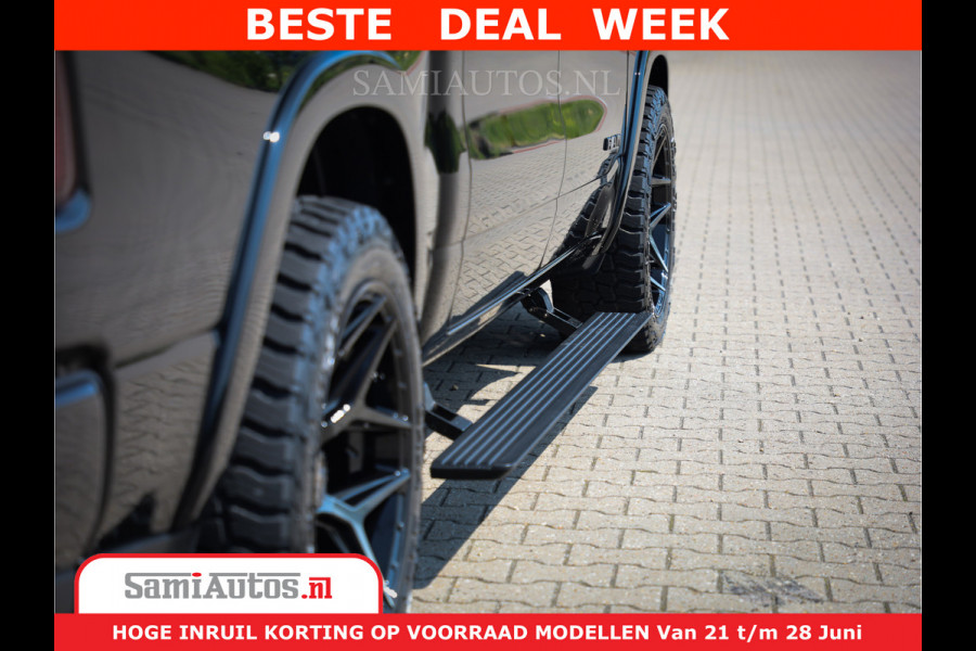 Dodge Ram 1500 Limited Night H.O 540HP 706Nm | Massage + Full Option | De Meest Luxe en Volle Pick-Up in zijn Klasse | Comfortabele Dubbele Cabine met Royale 5 Zitplaatsen | BPM vrij | Nu Leverbaar uit Voorraad | Voorraad Nr 2384 - 5408
