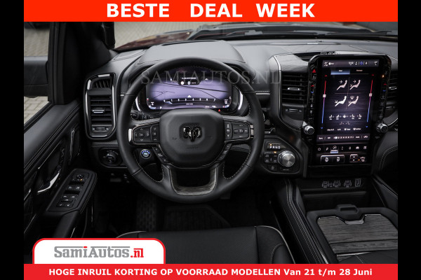 Dodge Ram 1500 Limited Night H.O 540HP 706Nm | Massage + Full Option | De Meest Luxe en Volle Pick-Up in zijn Klasse | Comfortabele Dubbele Cabine met Royale 5 Zitplaatsen | BPM vrij | Nu Leverbaar uit Voorraad | Voorraad Nr 2384 - 5408